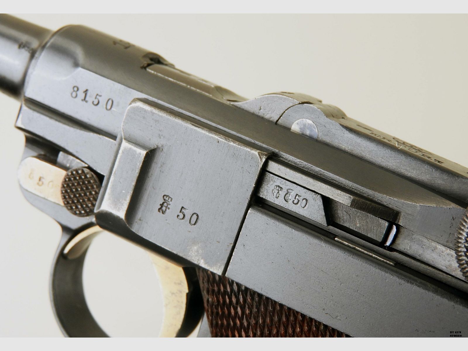 Pistole Erfurt mod. Luger P08 Kal. 9×19 matr. 8150, Bild 7 von 17