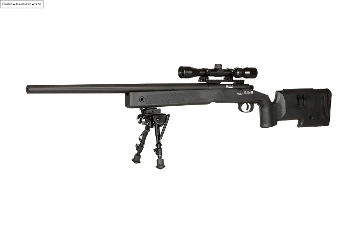 ASG-scherpschuttersgeweer SPECNA ARMS SA-S02 CORE High Velocity met richtkijker en tweepoot – Zwart, afbeelding 9 van 24