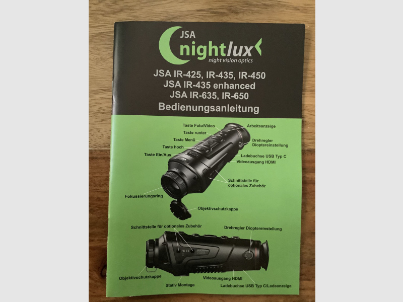 guide nightlux jsa ir-635 vox WBK Wärmebild