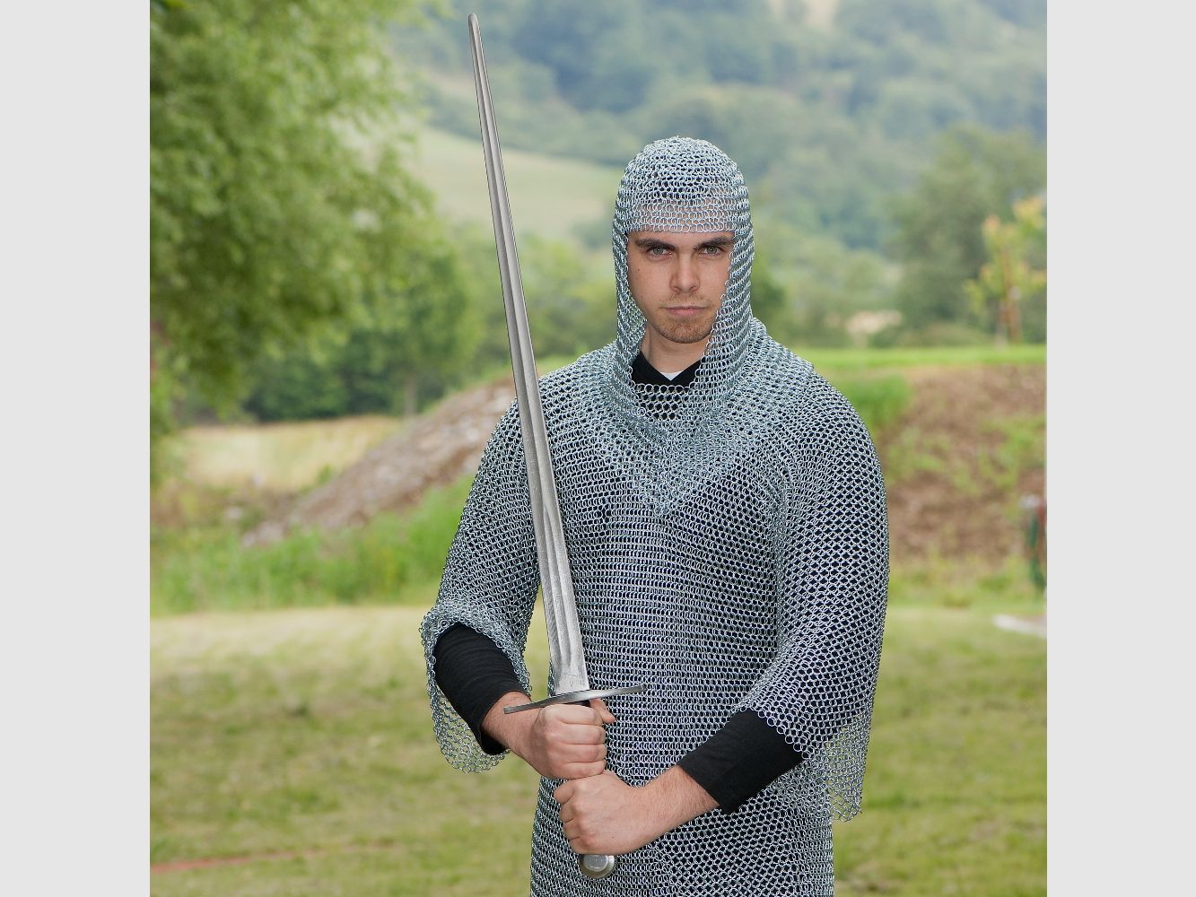 Kettenhemd mit Kopfteil