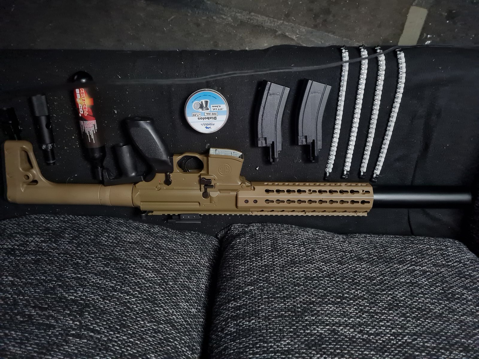 Sig Sauer MCX CO2 4,5mm non Blowback viel Zubehör!!! TAUSCH MÖGLICH