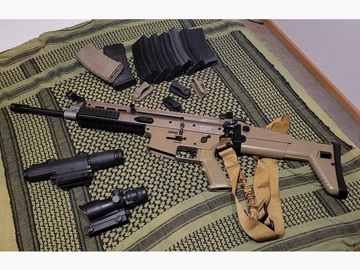 VFC SCAR-L – Complete set including grenade launcher and accessories