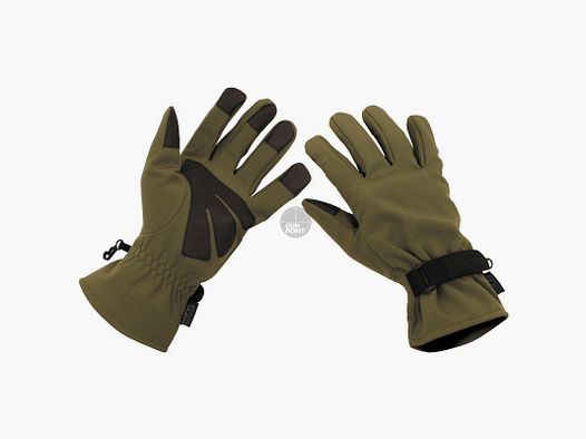 Fingerhandschuhe, Soft Shell,oliv - Gre: XXL