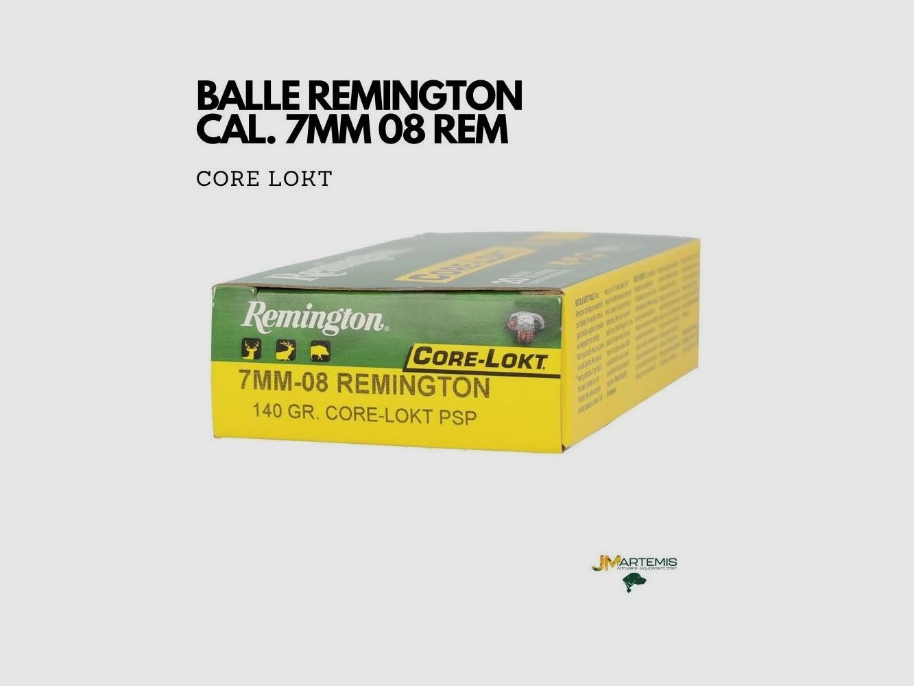 PATRONE REMINGTON 7 . 08 REM CORE LOCK 140GR, Bild 2 von 3