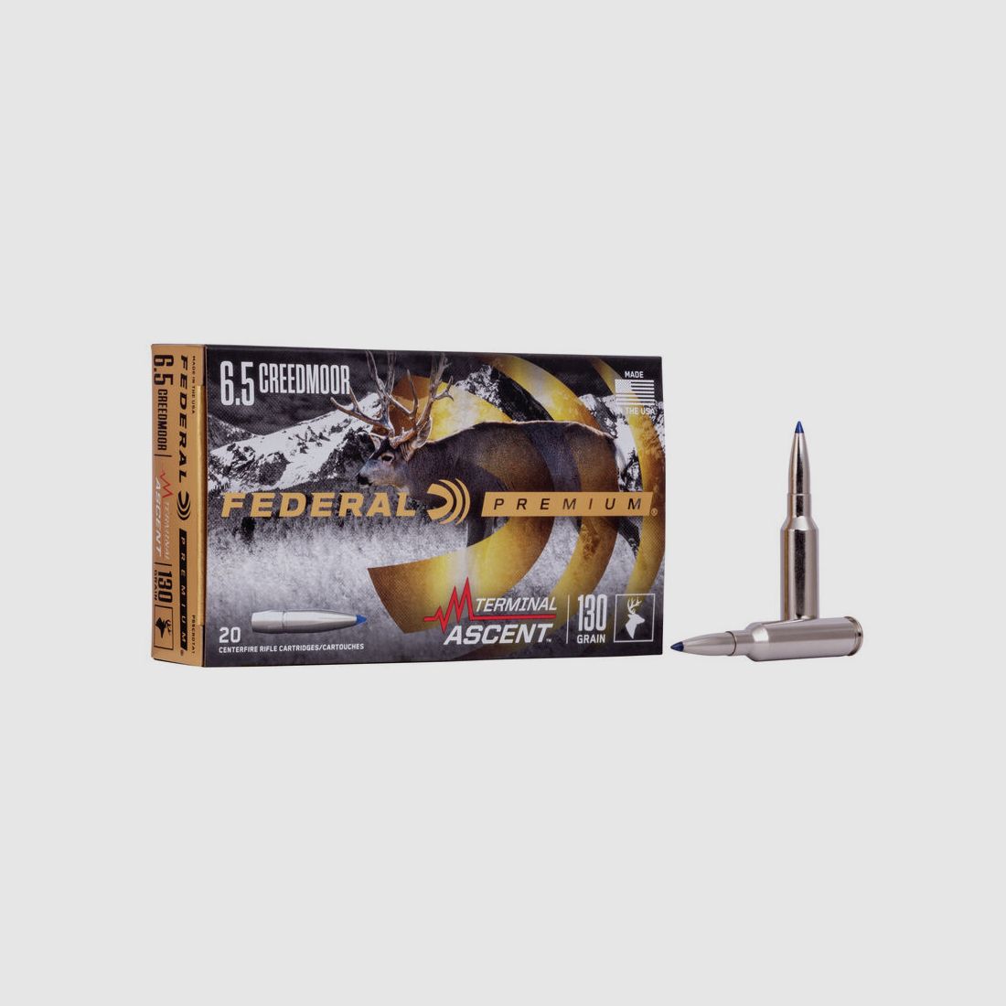 Federal Premium Terminal Ascent 6,5mm Creedmoor 130GR 20 Patronen