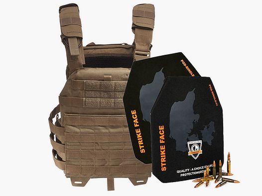 TT PLATE CARRIER MKIV + 2x Stand Alone Protection Plate in SET Coyote Brown