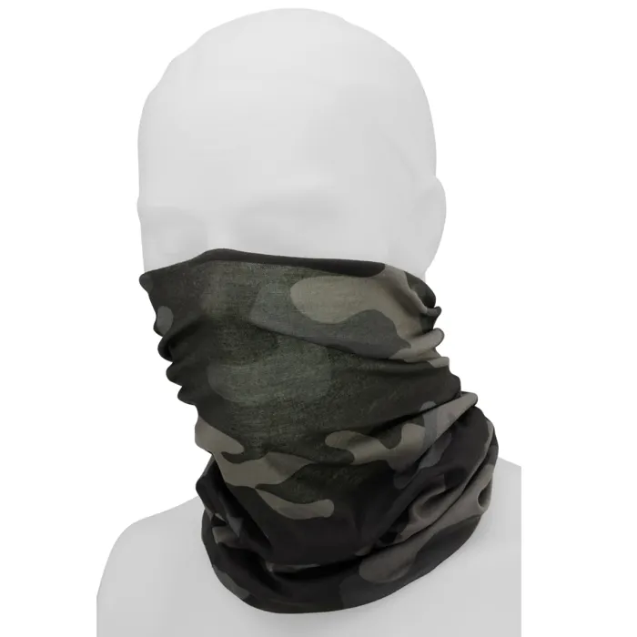 Multifunctionele doek (sjaal) voor hoofd, gezicht, hals - Een maat - Donker camouflage, afbeelding 1 van 4