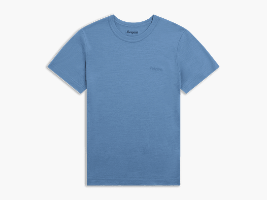 Bergans Logo Merino Tee Women Elemental Blue XL