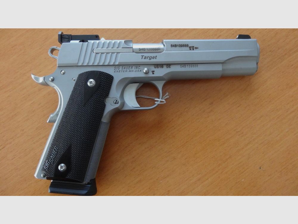 Sig Sauer	 SL-Pistole:Sig Sauer 1911 Stainless Target Cal. 45 ACP