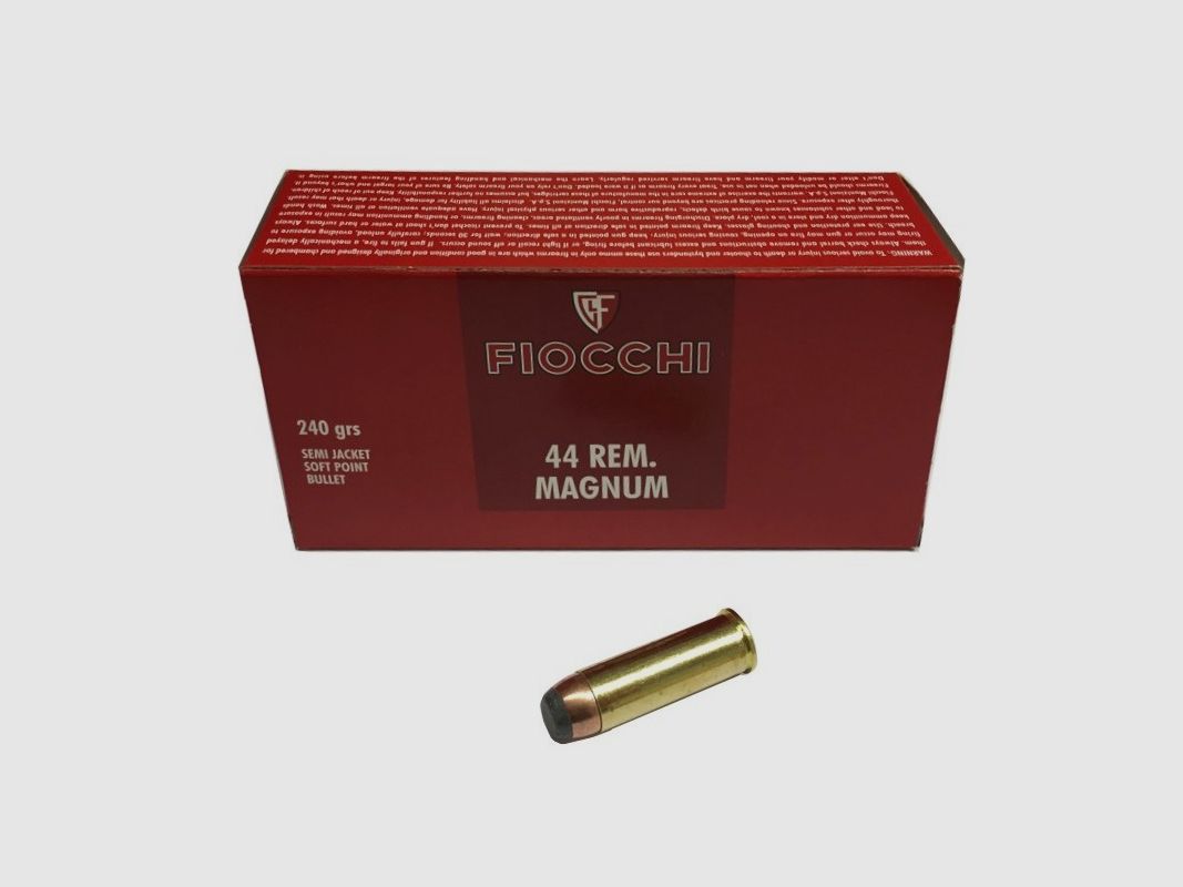 Fiocchi 44 Remington Magnum 240 grains SJSP Flachpackung 50