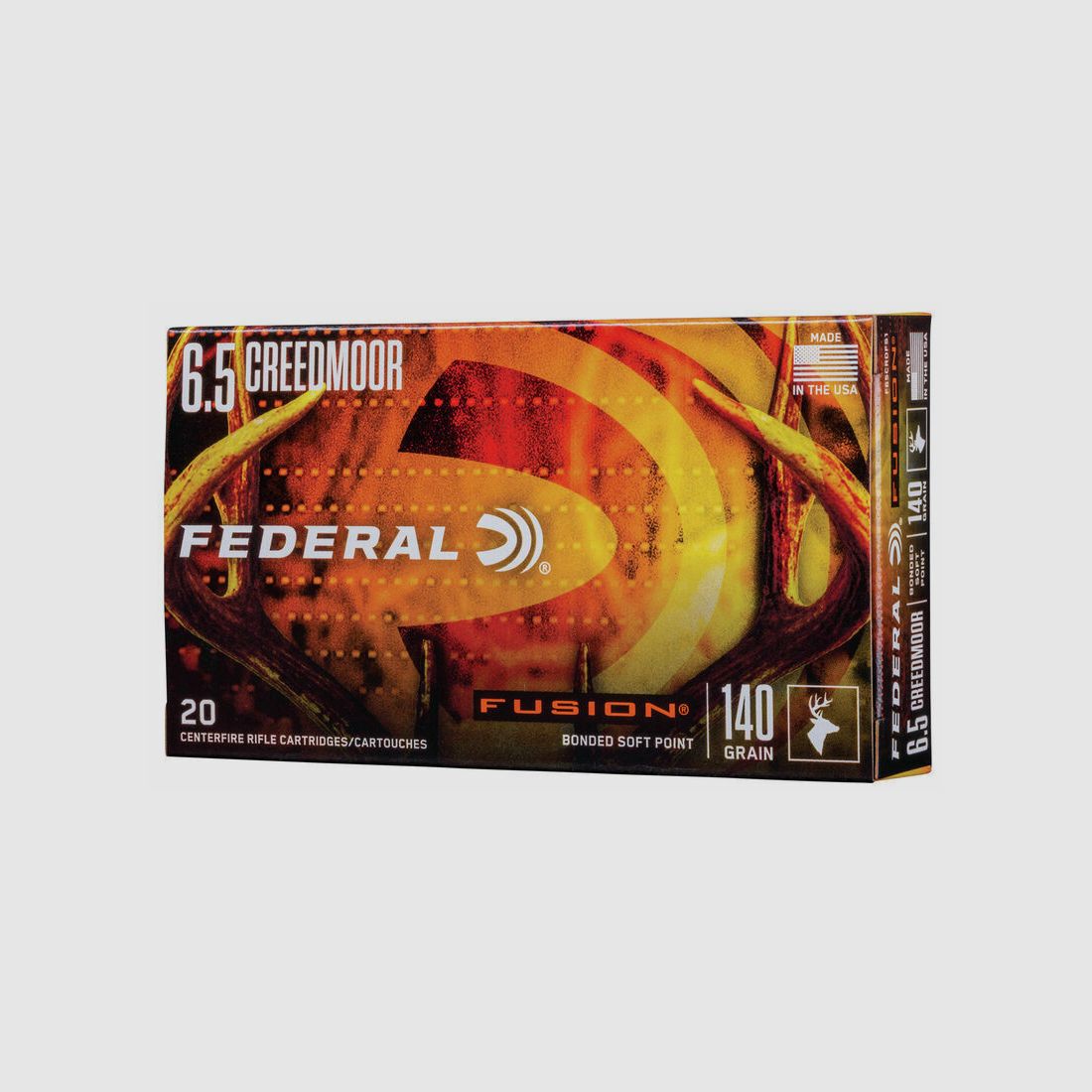 Federal TM/SP 9.1g/140grs Fusion, 20 pcs 6.5mm Creedmoor; 6.5 Creedmoor