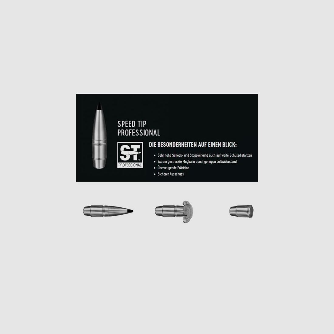 RWS Kal. 8.. Büchsen 8x57JS SR Speed Tip Pro TM 20 Stk 11,7g/180grs