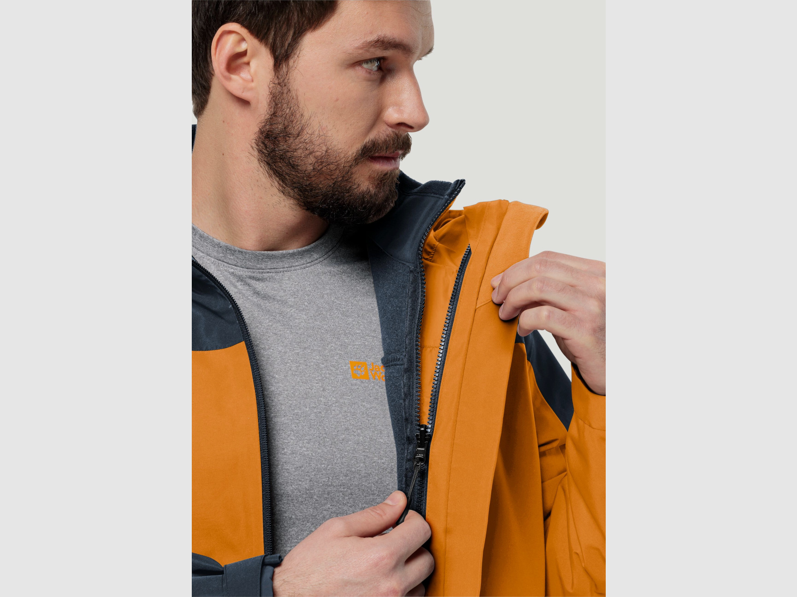 JACK WOLFSKIN Taubenberg 3w1 Jkt M Safflower