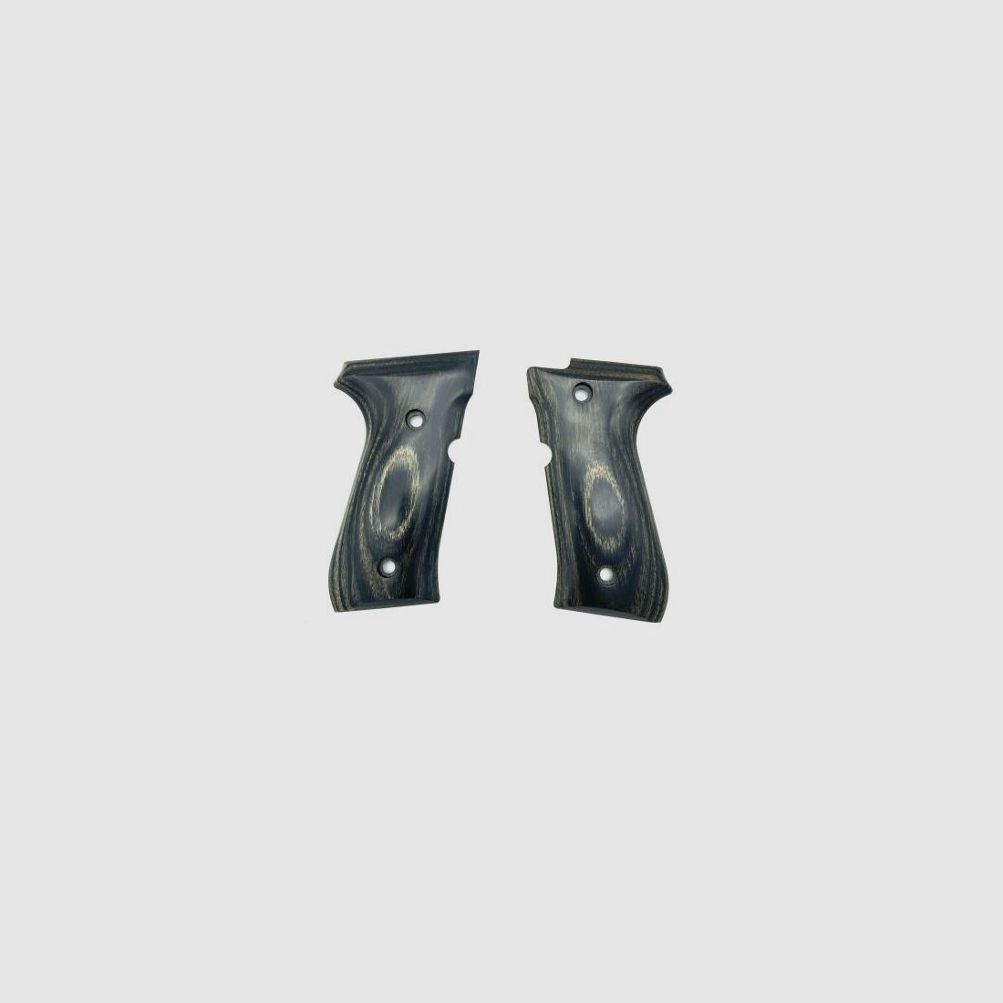 NILL Griffschalen f. Beretta 92F/FS Schichtholz, schwarz, glatt