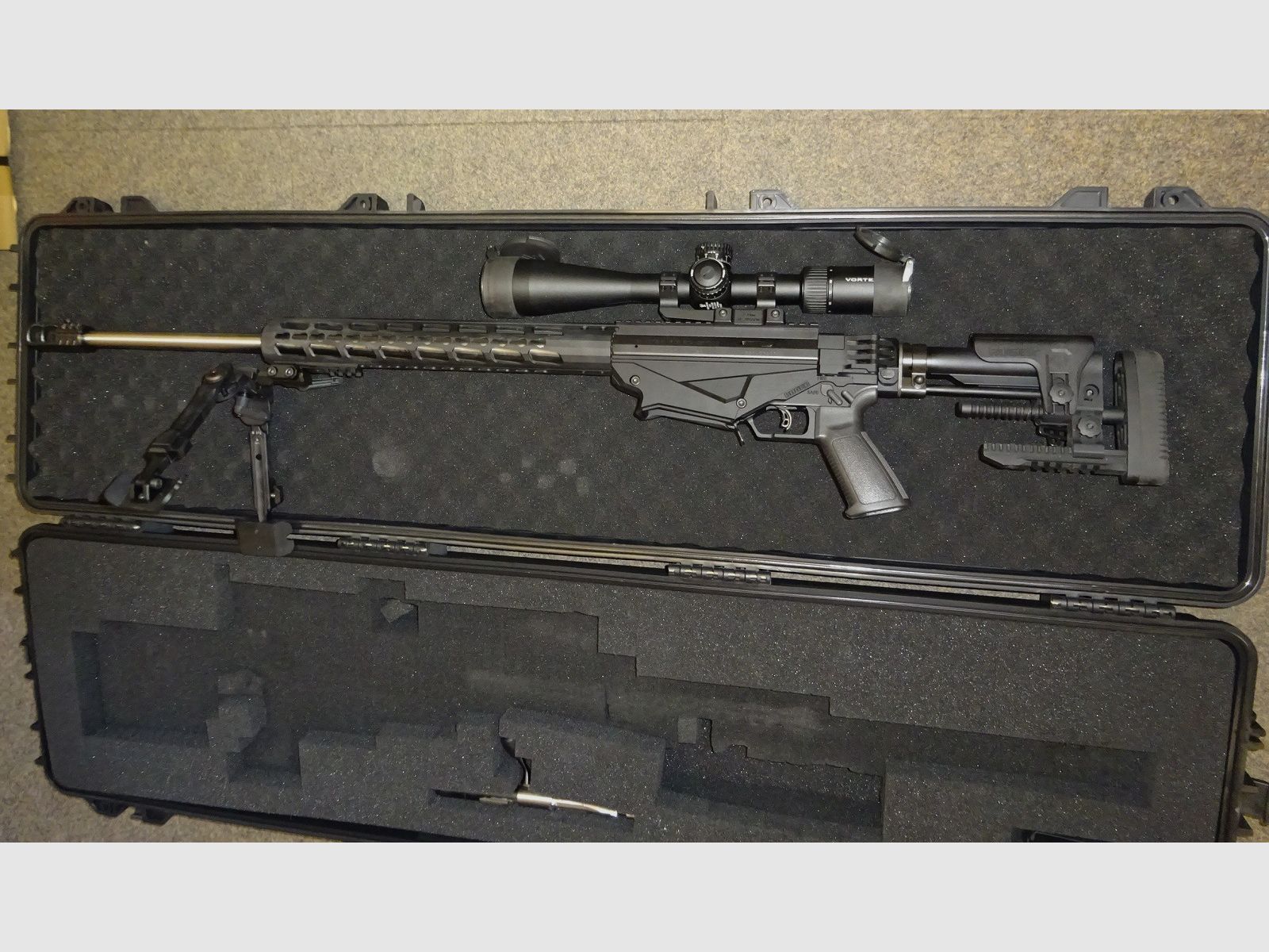 like new RUGER Precision Rifle RPR in 6,5mmCreedmoor + interchangeable barrel .308Win + scope VORTEX "ViperPST" 5-25x50