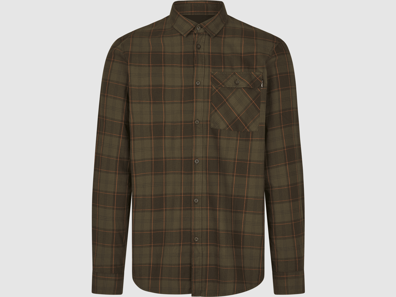 Seeland Glen Flannel shirt Men Pine Green/Dark Navy Check L