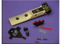 LPA TXT 03-F1 Fiber-Optic Match Sight "SILVER" + Fiber-Optic Front Sight for S&W Revolver