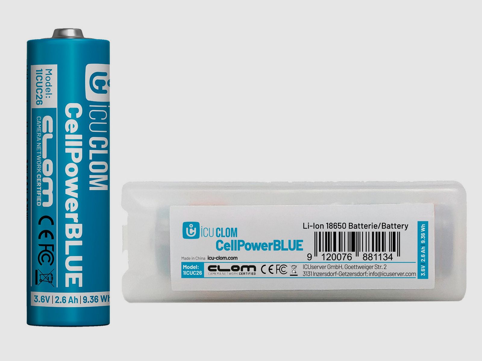 ICU Akku Clom CellPower Blue