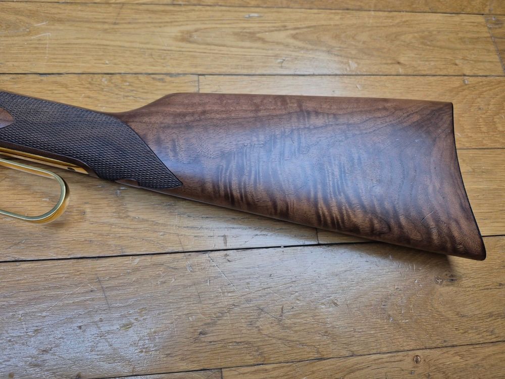 Winchester Kommemoration « Oliver F. Winchester » 1894 – 19.999 Ex. – Wunderschöne Rautenmuster – 38-55Win – Nie geschossen – Zustand TBE+++, Bild 29 von 35