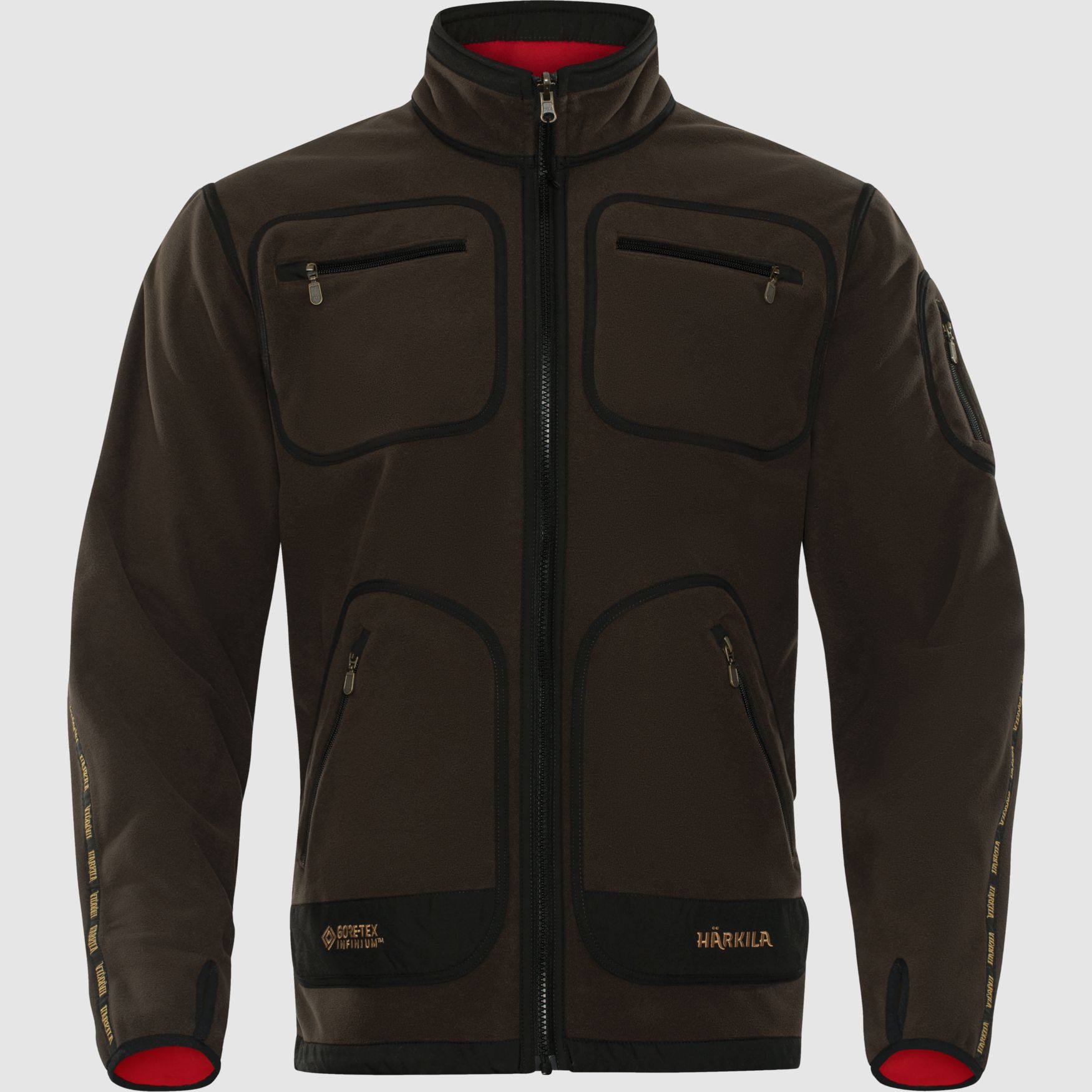Härkila Kamko Fleecejacke Brown/ Red