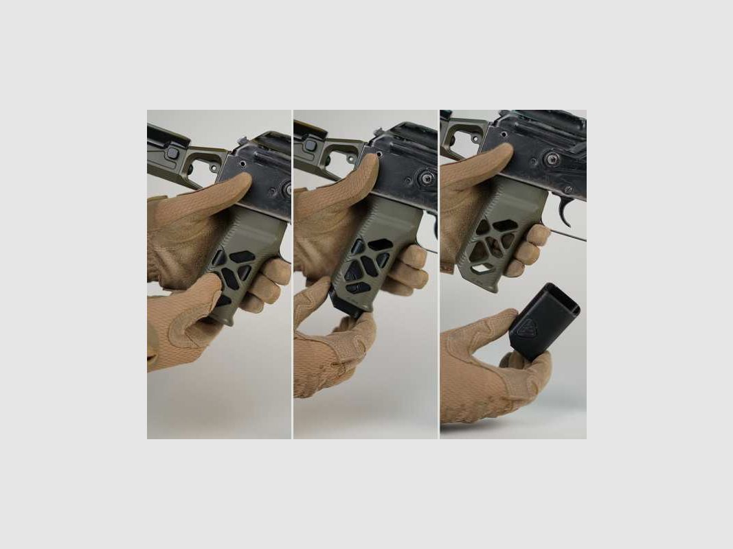 KPYK Aluminium Pistolengriff für AK Cerakote black schwarz