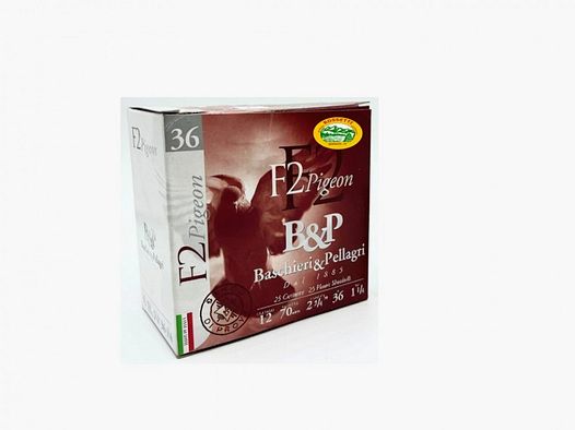 BASCHIERI & P. cartridges F2 PIGEON cal.12 GR.36 pb.4 special wood pigeon