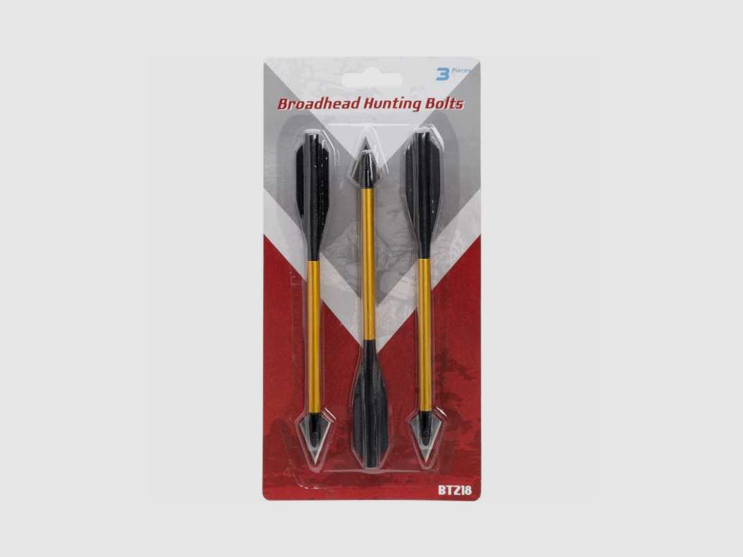MAN KUNG Broadhead Armbust Jagdpfeile 3-er Pack