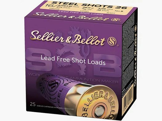 Sellier & Bellot 26g Steel 3,3mm 25STK 16/67,5