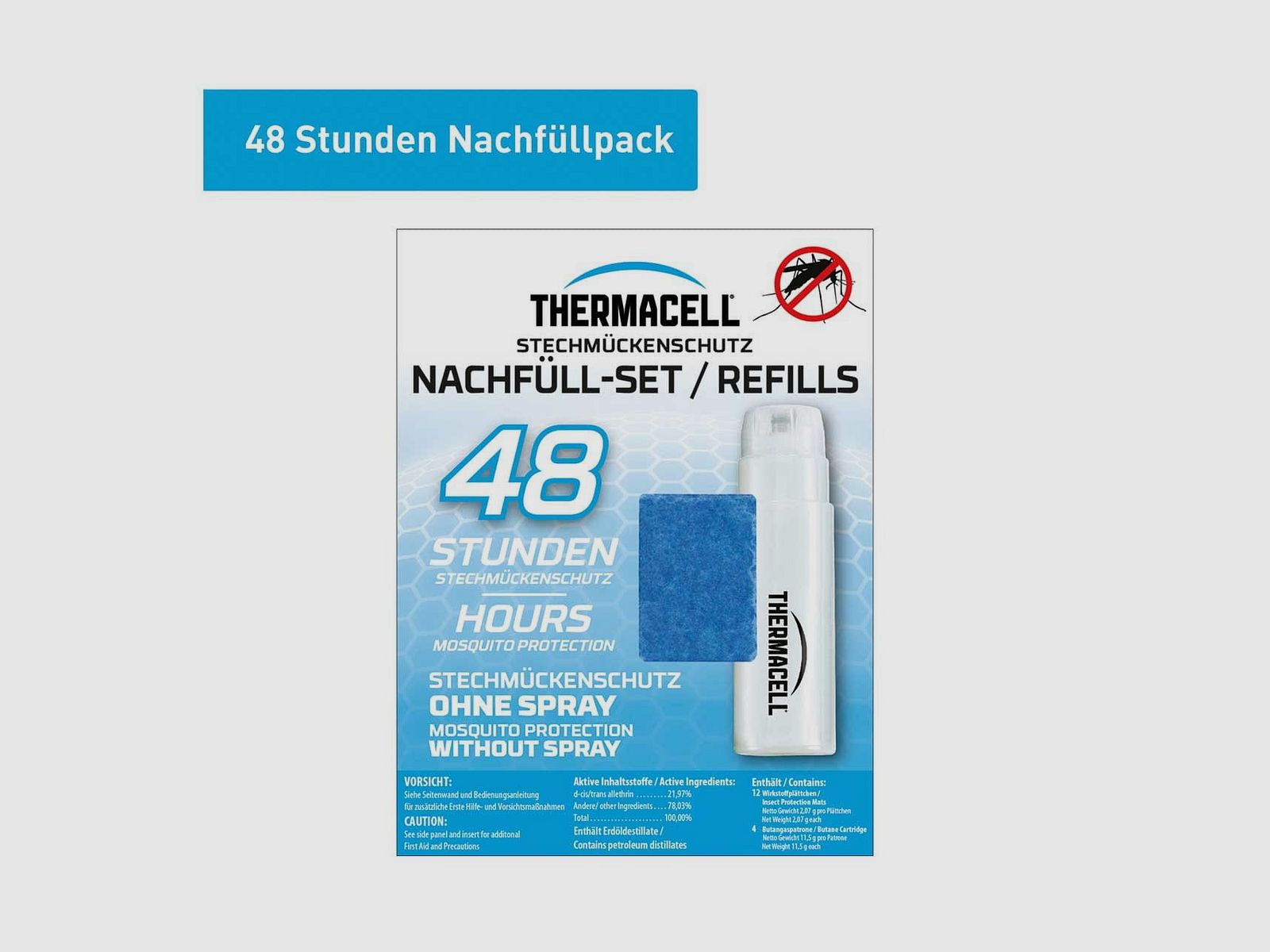 Thermacell R-4 Mückenabwehr Nachfüllpackung 48 Std. PT-19