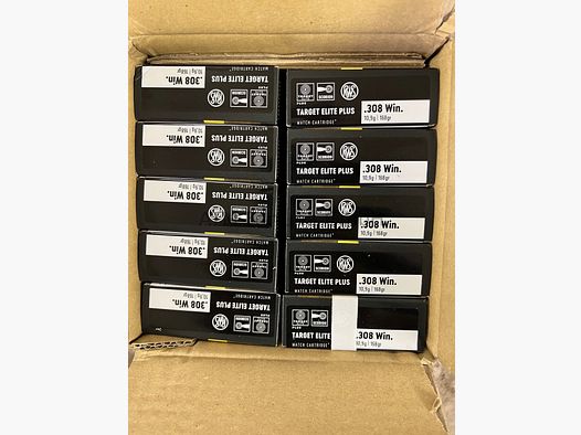 RWS Target Elite Plus .308 Win. 10.9g/168grs.