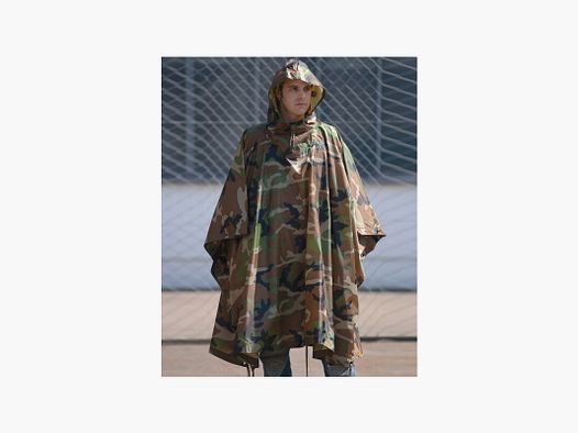 Ripstop Poncho Woodland