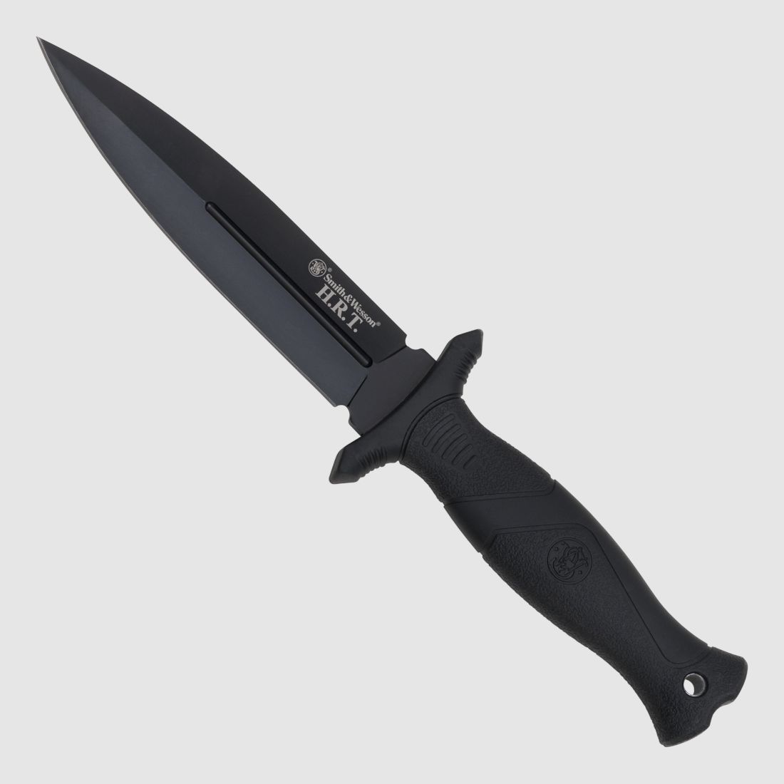 Stiefelmesser Dolch -form Smith & Wesson HRT schwarz Gr. L