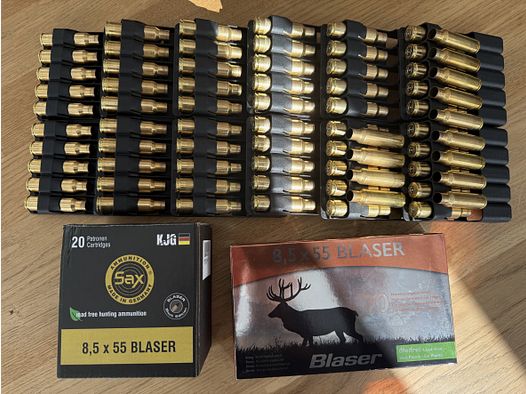 73 Hülsen 8,5x55 Blaser