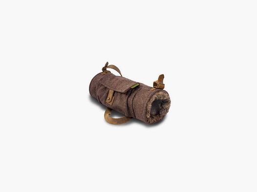 WALDKAUZ Jagd-Muff aus Loden mit Kaninfell
