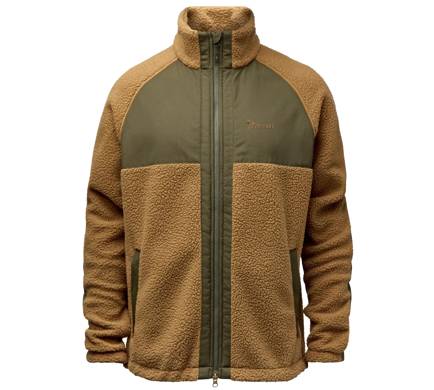 Bluza polarowa Pinewood Pile 5366 - Dark Sand/Moss Green
