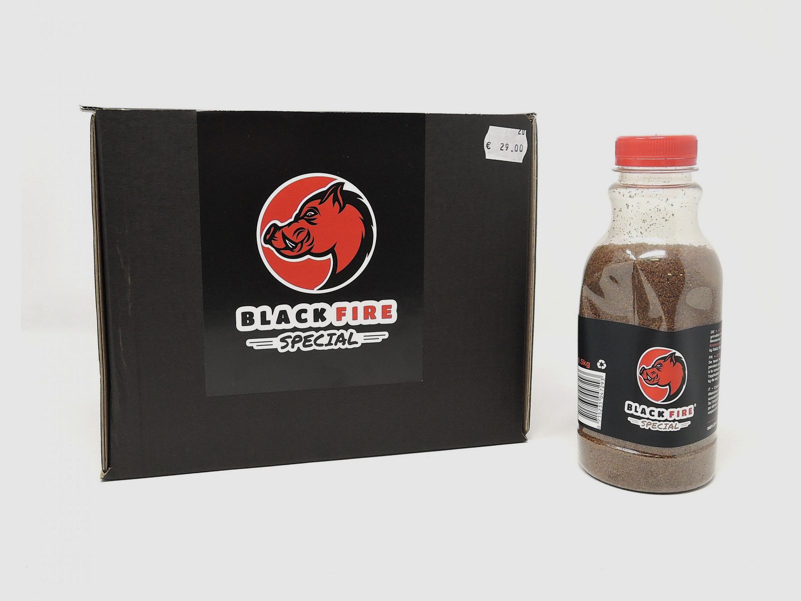 Caja de sal enchapada Black Fire Special – 0,5 kg x 6 uds