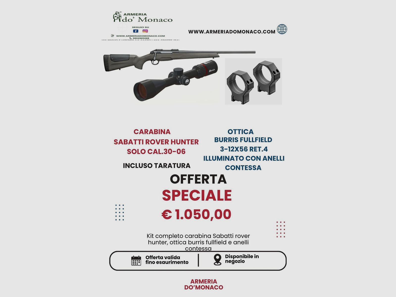 Sabatti Rover Hunter Kit Kal.30-06