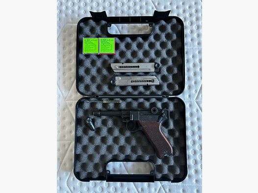 Schreckschuss Pistole P08 Wehrmacht Luger 8mm Sammlerpistole