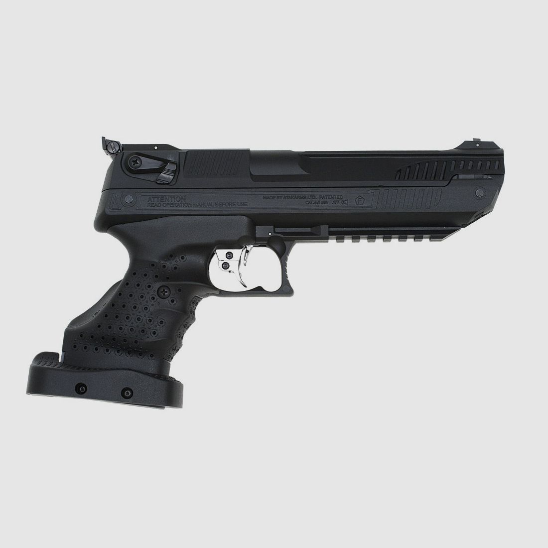 Vorkompressions Luftpistole Zoraki HP-01 fĂĽr RechtshĂ¤nder Kaliber 4,5 mm (P18) + SchalldĂ¤mpfer Adapter