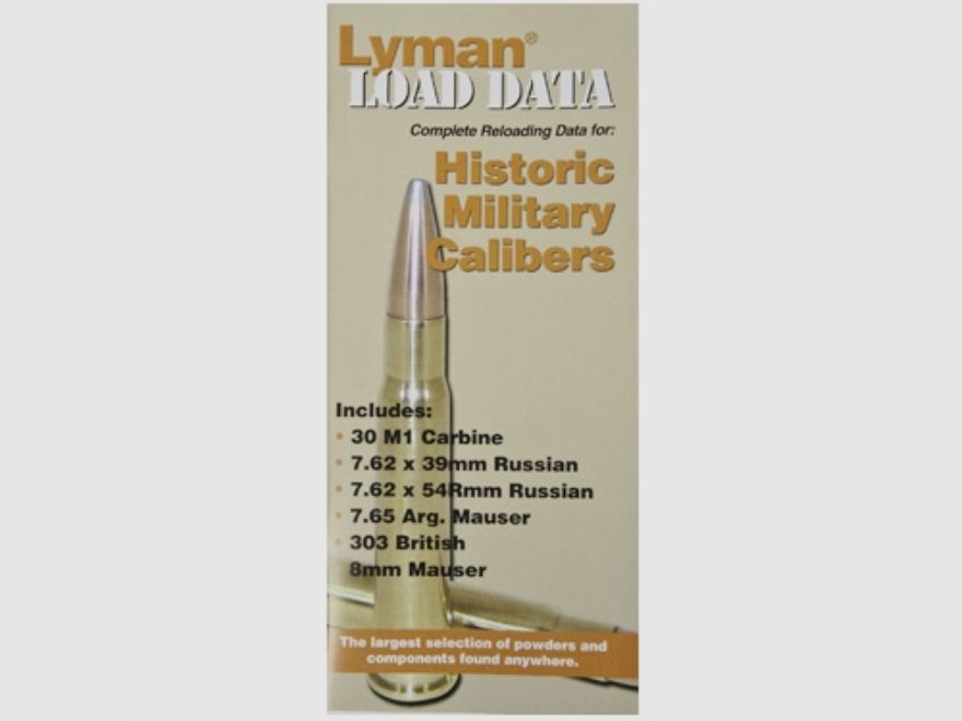 Reloading Book Old Military Calibers