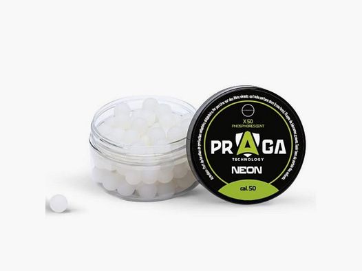 50 phosphoreszierende PRAGA Kugeln Kaliber 0.50 1,2gr.