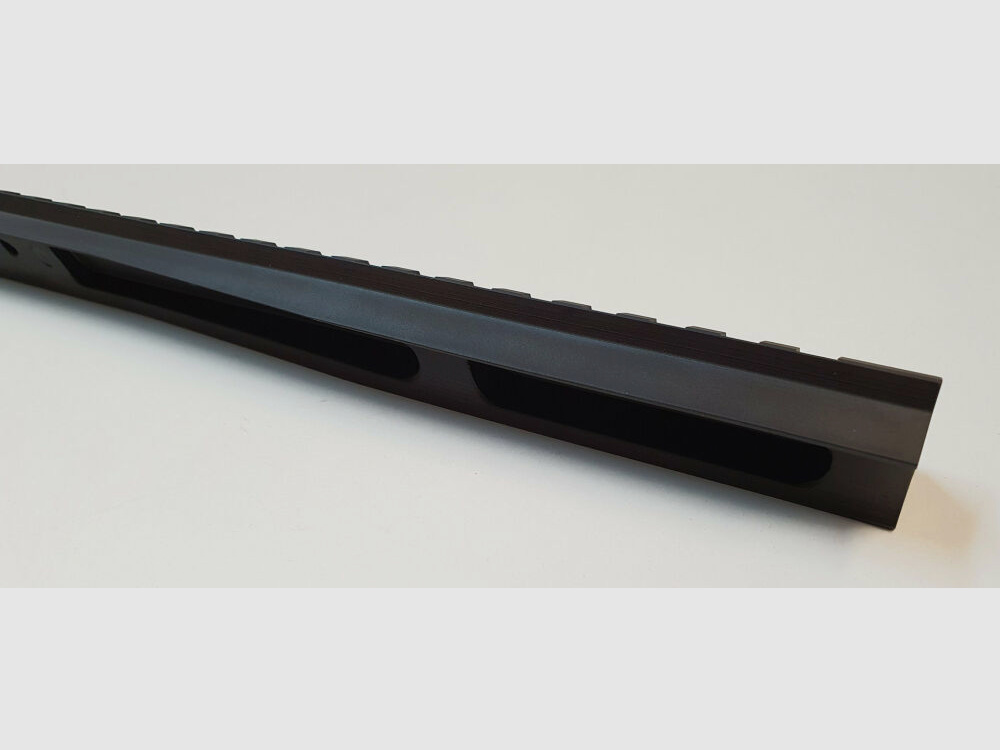 MHS Picatinny rail for BERGARA BA 13, steel, matte black blued, 260mm, extra long, Germany