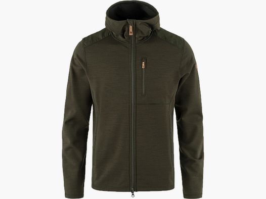 FJÄLLRÄVEN Keb Fleece Hoodie M Deep Forest