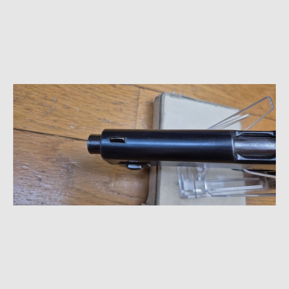 Sehr schöner Steyr Hahn 1911/1912 Pistol – Eines der besten der 1. Weltkrieg – Kal. 9mm Steyr – Chilenische Waffe von 1912 – Vollständig einmatrikel bis zum Magazinboden inklusive – Waffe von österreichisch-ungarischen Aristokraten, die den Zauber Osteuropas versprüht – TBE ++!, Bild 16 von 25