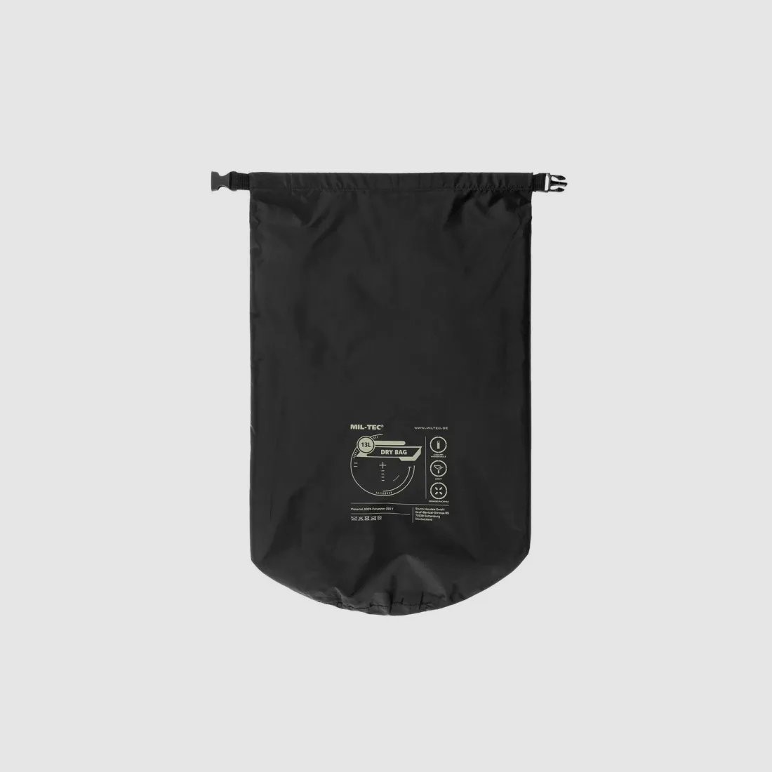 Sac étanche - 13 litres - Noir