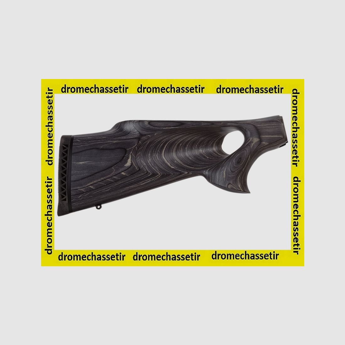 Rechts-Hand Daumenloch-Schaft aus laminiertem Holz für Remington 7600 Gewehr grau
