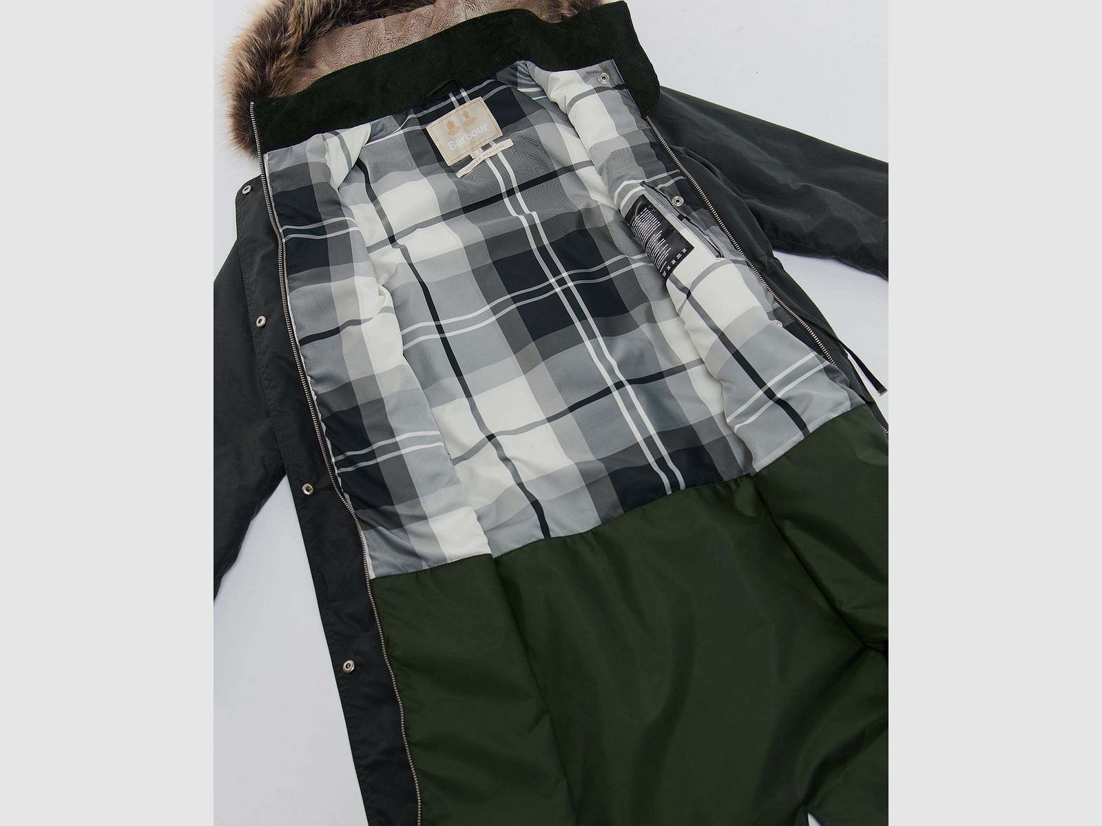 Barbour <br> Lorelie voksjakke Sage størrelse M/12, billede 3 af 3