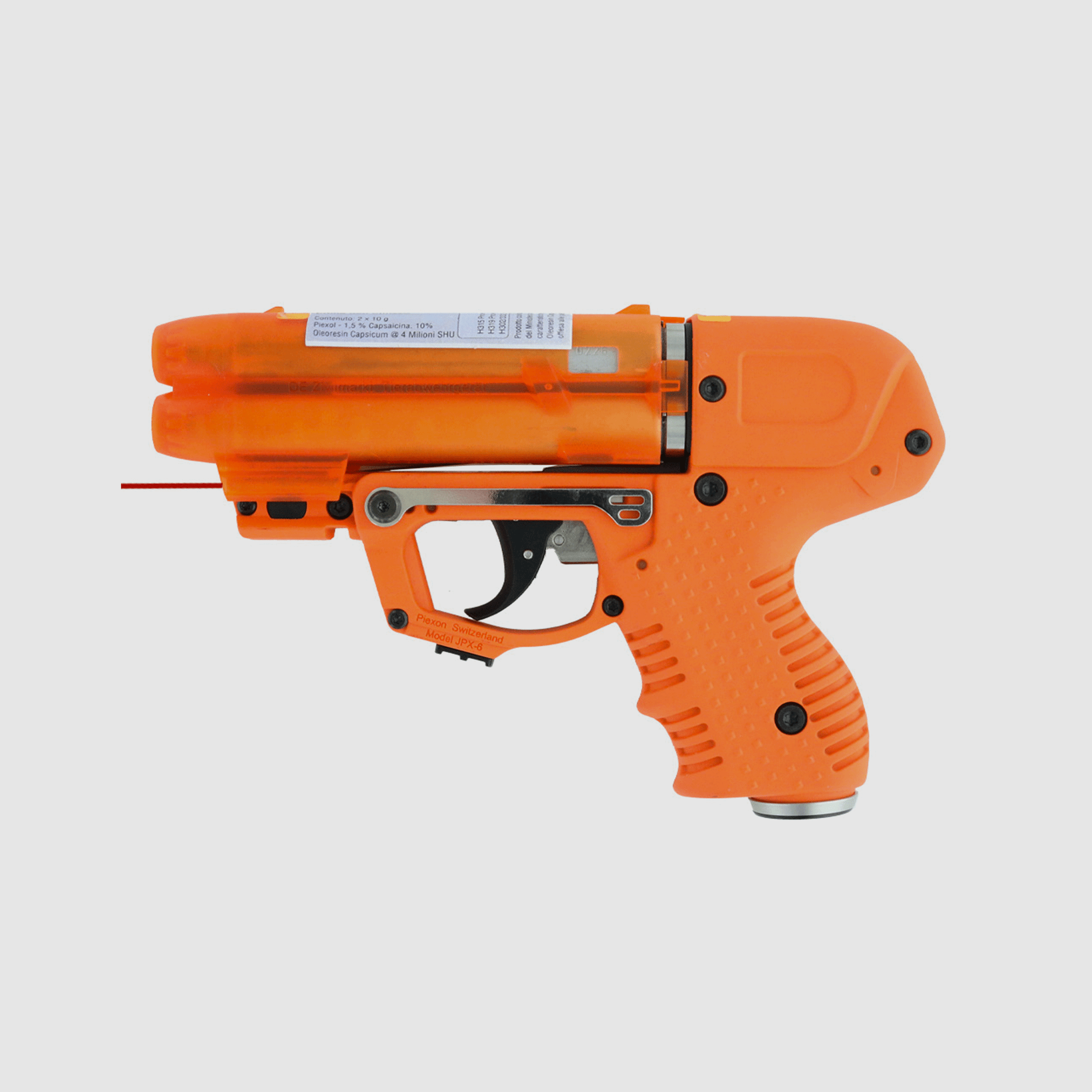RADAR – PIEXON – PFEFFERSPRAY – JPX6 LASER (Wiederaufladbar – 4 Schüsse enthalten), Bild 3 von 11