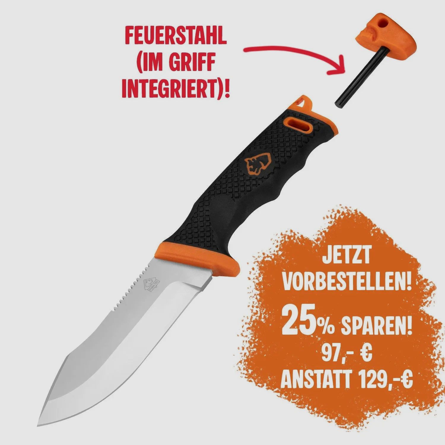 PUMA TEC Smart Survival – Survivalmesser mit integriertem Feuerstahl, Bild 1 von 6