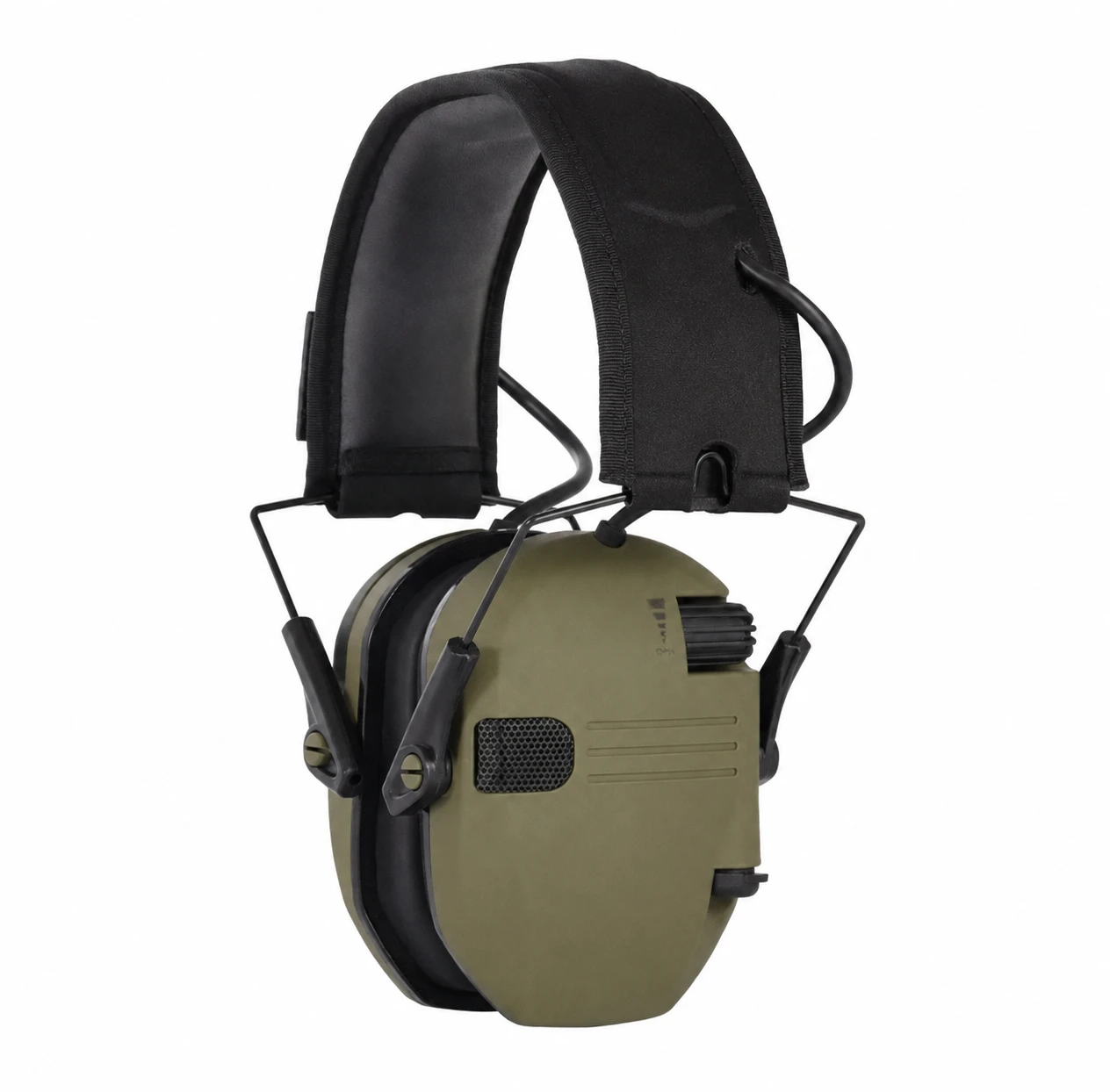 Cuffie attive tattiche da tiro, protezioni acustiche Foxter, verdi